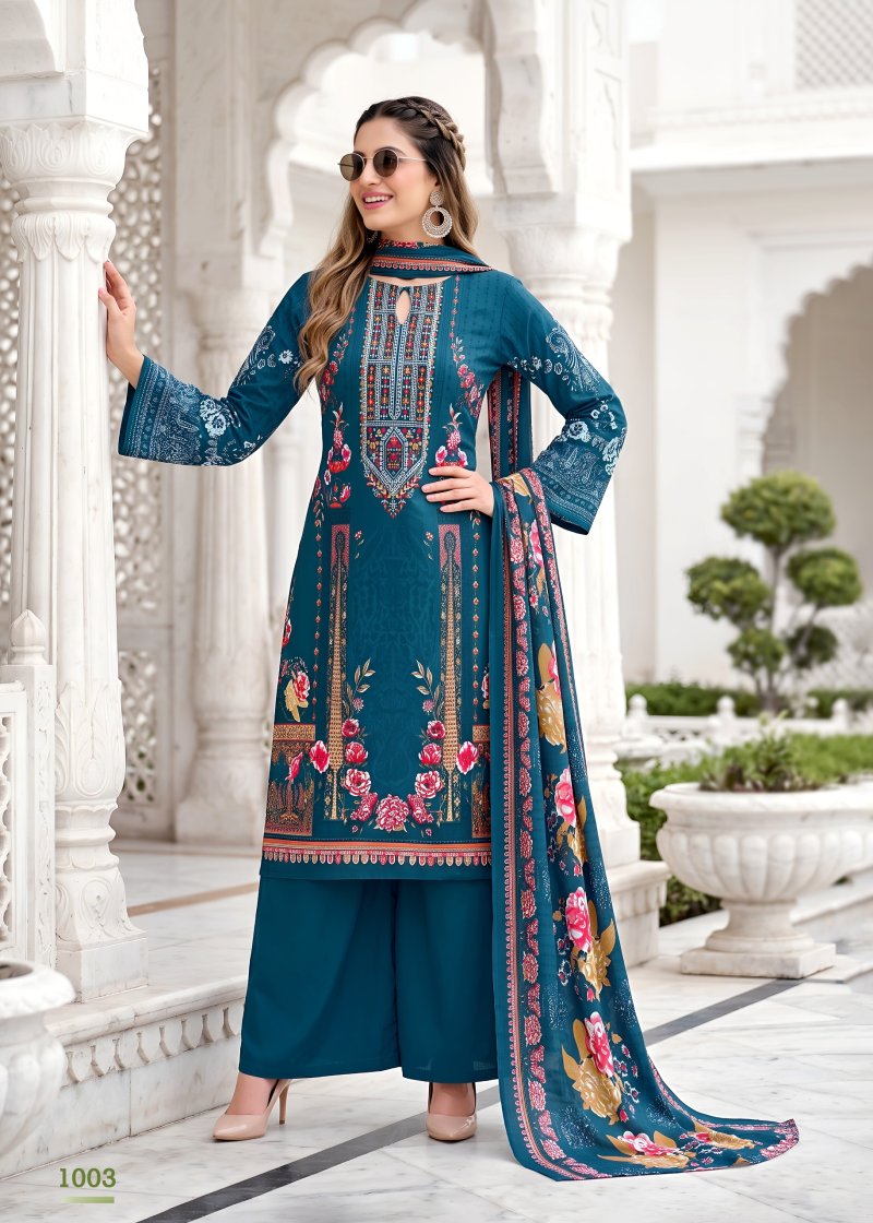 Nazakat By Kavya Kala Soft Cotton Printed Dress Material 